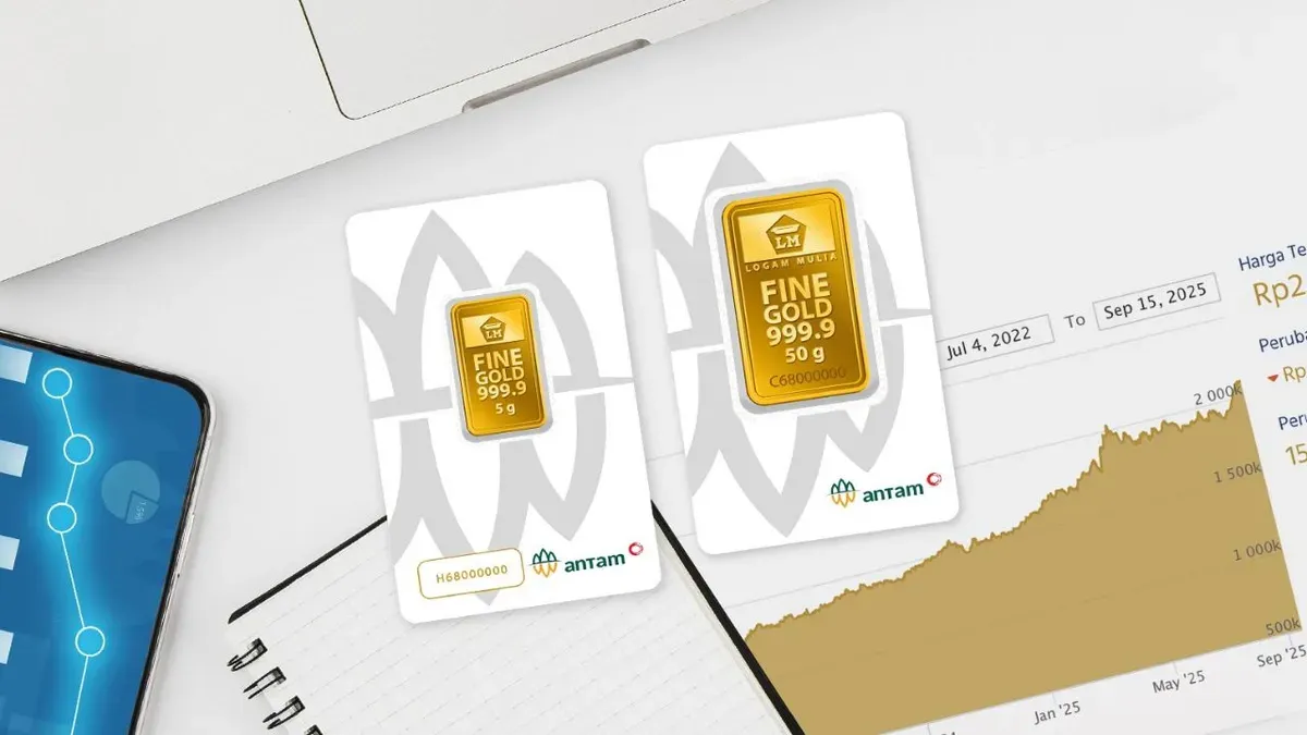 Harga Emas Antam Terjun Bebas 13 Februari 2026, Ini Faktor di Balik Penurunannya