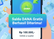 Buruan Klaim Saldo Gratis DANA Rp216.000, Cair Langsung ke Dompet Digital Anda!