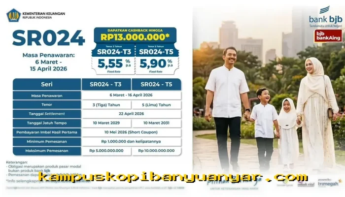 Investasi Menguntungkan dengan SBN Ritel Seri SR024 dari bank bjb!